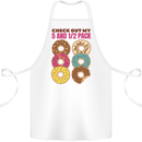 Check Out My 5 1/2 Pack Funny Donut Food Gym Cotton Apron 100% Organic White