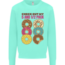 Check Out My 5 1/2 Pack Funny Donut Food Gym Kids Sweatshirt Jumper Peppermint