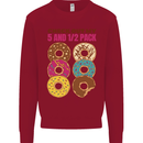 Check Out My 5 1/2 Pack Funny Donut Food Gym Kids Sweatshirt Jumper Red