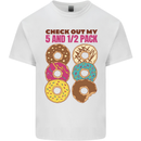 Check Out My 5 1/2 Pack Funny Donut Food Gym Kids T-Shirt Childrens White