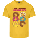 Check Out My 5 1/2 Pack Funny Donut Food Gym Kids T-Shirt Childrens Yellow