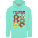 Check Out My 5 1/2 Pack Funny Donut Food Gym Mens 80% Cotton Hoodie Peppermint