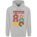 Check Out My 5 1/2 Pack Funny Donut Food Gym Mens 80% Cotton Hoodie Sports Grey