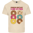 Check Out My 5 1/2 Pack Funny Donut Food Gym Mens Cotton T-Shirt Tee Top Natural