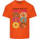 Check Out My 5 1/2 Pack Funny Donut Food Gym Mens Cotton T-Shirt Tee Top Orange