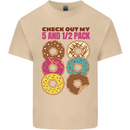 Check Out My 5 1/2 Pack Funny Donut Food Gym Mens Cotton T-Shirt Tee Top Sand