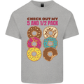 Check Out My 5 1/2 Pack Funny Donut Food Gym Mens Cotton T-Shirt Tee Top Sports Grey