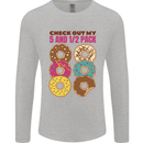 Check Out My 5 1/2 Pack Funny Donut Food Gym Mens Long Sleeve T-Shirt Sports Grey