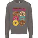 Check Out My 5 1/2 Pack Funny Donut Food Gym Mens Sweatshirt Jumper Charcoal
