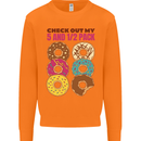 Check Out My 5 1/2 Pack Funny Donut Food Gym Mens Sweatshirt Jumper Orange