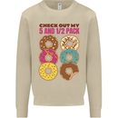Check Out My 5 1/2 Pack Funny Donut Food Gym Mens Sweatshirt Jumper Sand