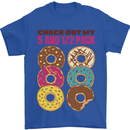 Check Out My 5 1/2 Pack Funny Donut Food Gym Mens T-Shirt 100% Cotton Royal Blue