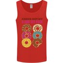 Check Out My 5 1/2 Pack Funny Donut Food Gym Mens Vest Tank Top Red