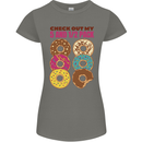 Check Out My 5 1/2 Pack Funny Donut Food Gym Womens Petite Cut T-Shirt Charcoal