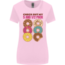 Check Out My 5 1/2 Pack Funny Donut Food Gym Womens Wider Cut T-Shirt Light Pink