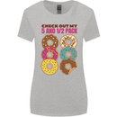 Check Out My 5 1/2 Pack Funny Donut Food Gym Womens Wider Cut T-Shirt Sports Grey