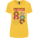 Check Out My 5 1/2 Pack Funny Donut Food Gym Womens Wider Cut T-Shirt Yellow