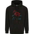 2 Roses Dripping With Blood Gothic Goth Childrens Kids Hoodie Black