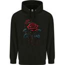 2 Roses Dripping With Blood Gothic Goth Childrens Kids Hoodie Black