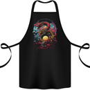 2 Sunset Fantasy Dragons Cotton Apron 100% Organic Black