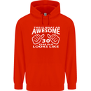 30th Birthday 30 Year Old This Is What Mens 80% Cotton Hoodie Bright Red