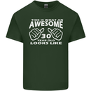 30th Birthday 30 Year Old This Is What Mens Cotton T-Shirt Tee Top Forest Green