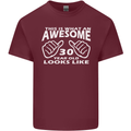 30th Birthday 30 Year Old This Is What Mens Cotton T-Shirt Tee Top Maroon