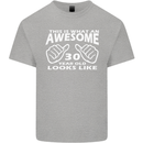 30th Birthday 30 Year Old This Is What Mens Cotton T-Shirt Tee Top Sports Grey