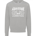 30th Birthday 30 Year Old This Is What Mens Sweatshirt Jumper Sports Grey