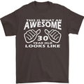 30th Birthday 30 Year Old This Is What Mens T-Shirt 100% Cotton Dark Chocolate