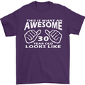 30th Birthday 30 Year Old This Is What Mens T-Shirt 100% Cotton Purple