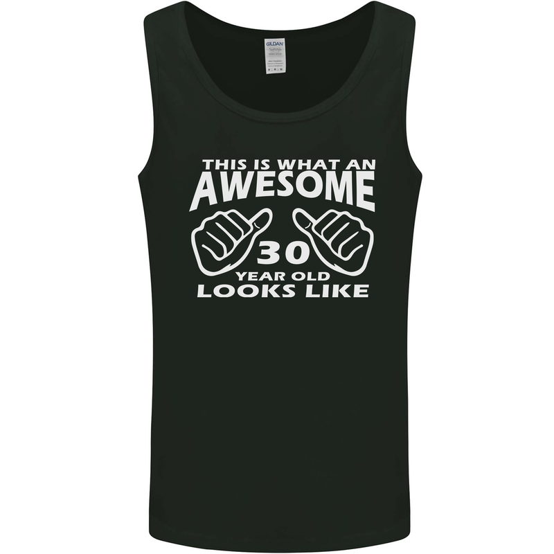 30th Birthday 30 Year Old This Is What Mens Vest Tank Top Black