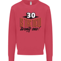 30th Birthday 30 is the New 21 Funny Kids Sweatshirt Jumper Heliconia