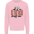 30th Birthday 30 is the New 21 Funny Kids Sweatshirt Jumper Light Pink