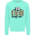 30th Birthday 30 is the New 21 Funny Kids Sweatshirt Jumper Peppermint