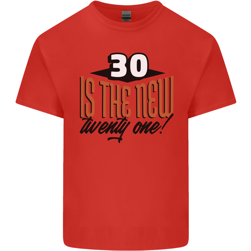 30th Birthday 30 is the New 21 Funny Kids T-Shirt Childrens Red