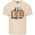 30th Birthday 30 is the New 21 Funny Mens Cotton T-Shirt Tee Top Natural