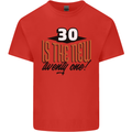 30th Birthday 30 is the New 21 Funny Mens Cotton T-Shirt Tee Top Red