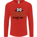 30th Birthday 30 is the New 21 Funny Mens Long Sleeve T-Shirt Red