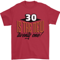 30th Birthday 30 is the New 21 Funny Mens T-Shirt 100% Cotton Red