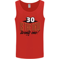 30th Birthday 30 is the New 21 Funny Mens Vest Tank Top Red