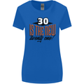 30th Birthday 30 is the New 21 Funny Womens Wider Cut T-Shirt Royal Blue