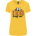 30th Birthday 30 is the New 21 Funny Womens Wider Cut T-Shirt Yellow