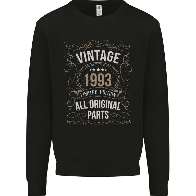 30th Birthday Limited Edition 1993 Mens Sweatshirt Jumper Black