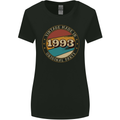 30th Birthday  Vintage Made In 1993 Womens Wider Cut T-Shirt Black