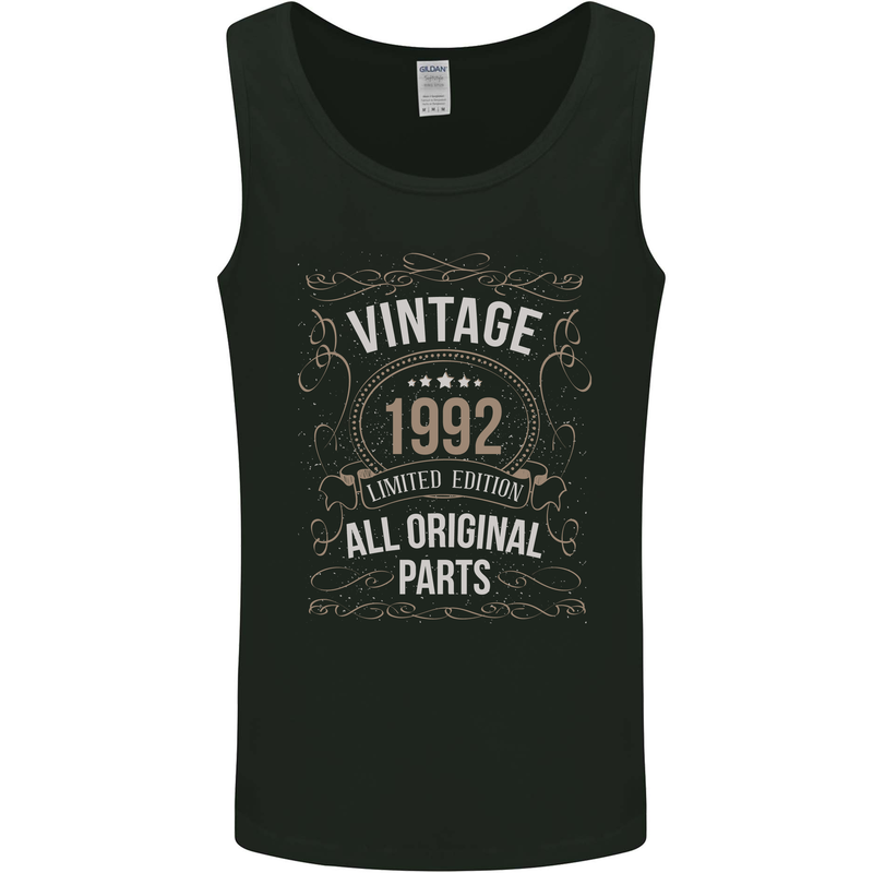 31st Birthday Limited Edition 1992 Mens Vest Tank Top Black