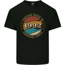 31st Birthday  Vintage Made In 1992 Mens Cotton T-Shirt Tee Top Black