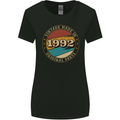 31st Birthday  Vintage Made In 1992 Womens Wider Cut T-Shirt Black