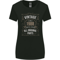 35th Birthday Limited Edition 1988 Womens Wider Cut T-Shirt Black