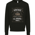 37th Birthday Limited Edition 1986 Mens Sweatshirt Jumper Black
